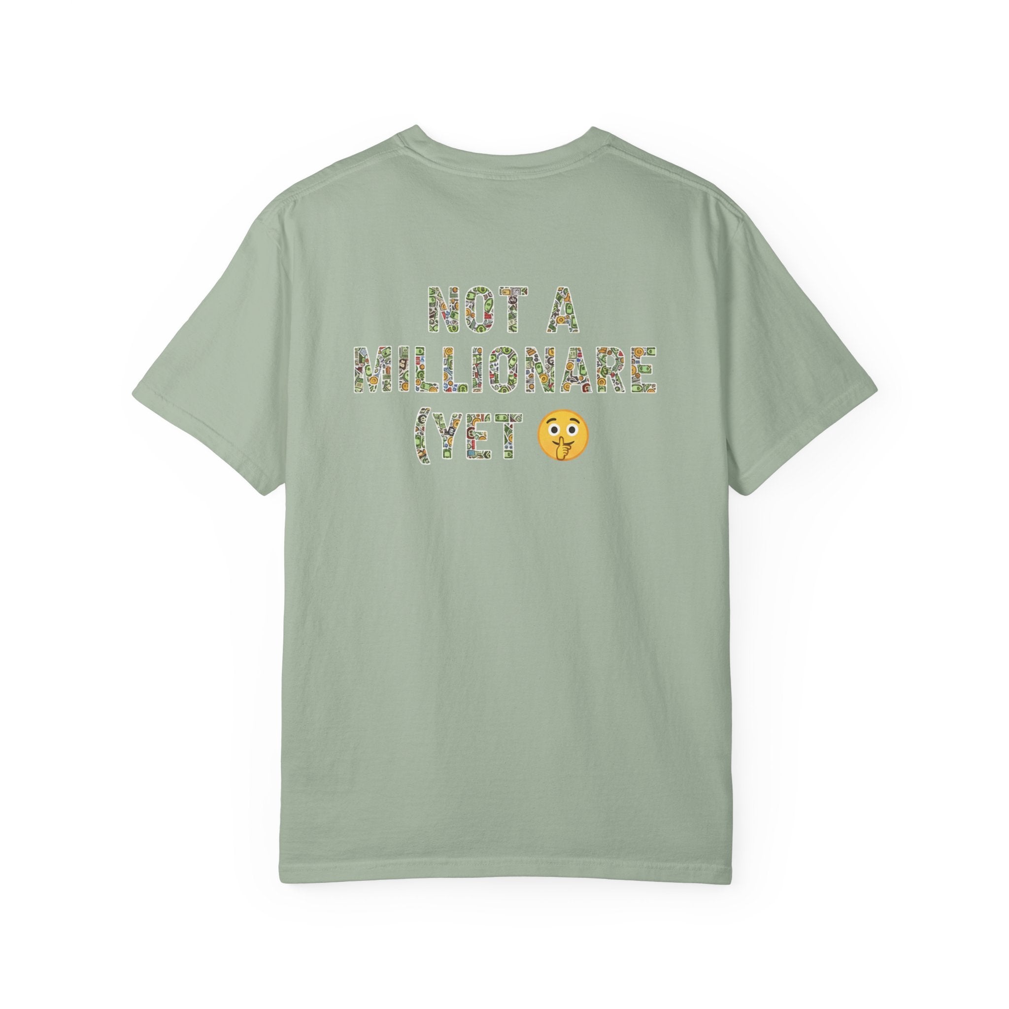 "Not a Millionaire (Yet)" – Unisex Oversized Boxy T-Shirt